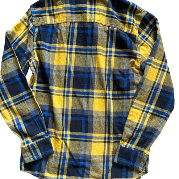 urban pipeline Yellow & Navy Plaid Button-Down Shirt - Picture 2 of 4